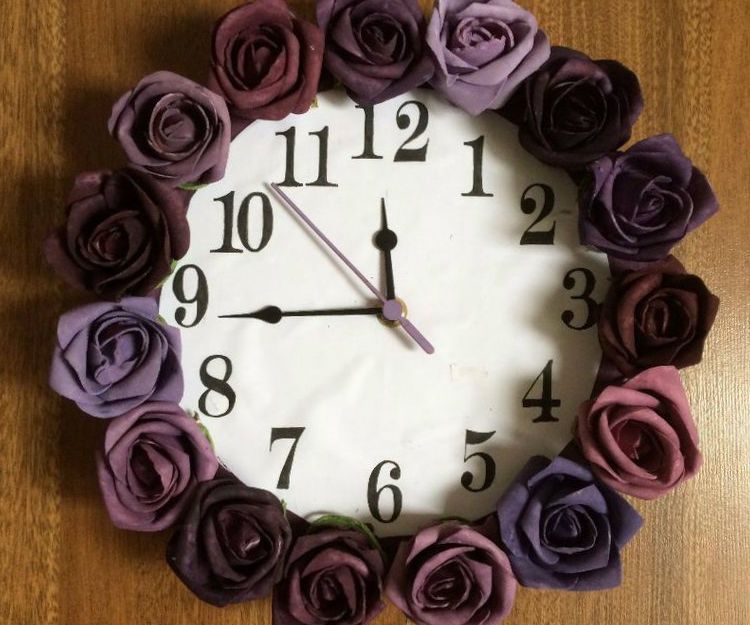Purple Wall Clock