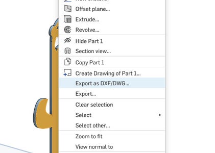 Export DXF