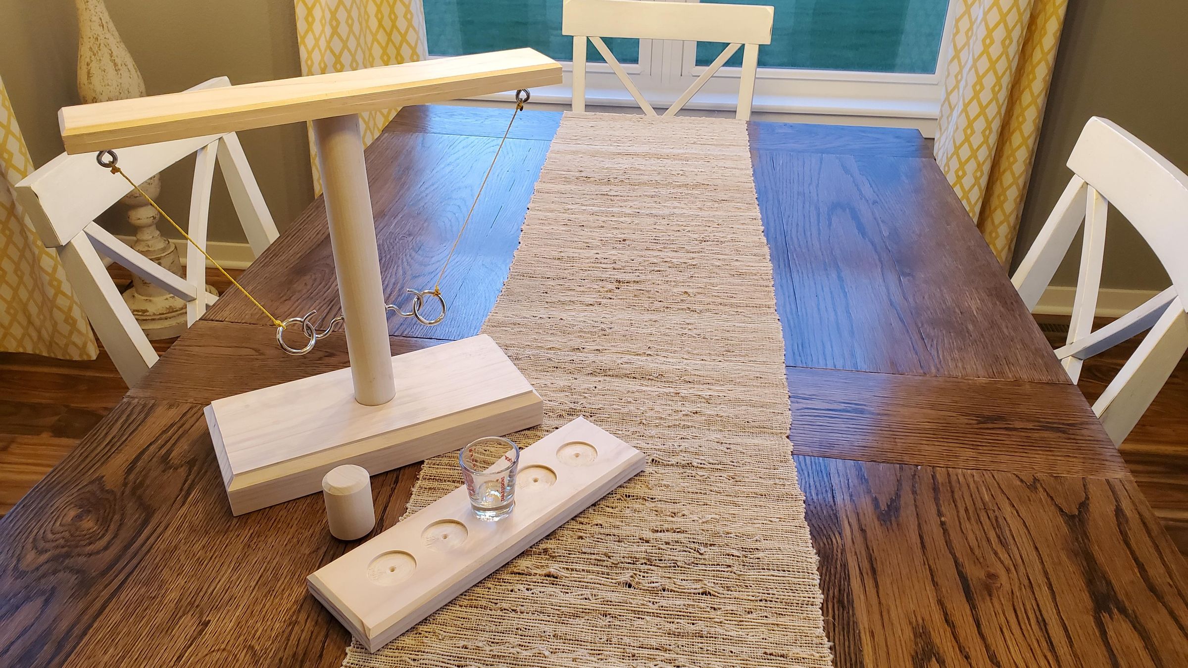 DIY Tabletop Hook and Ring Game W/Shot Ladder 6 Steps (with Pictures