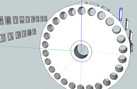 Alternate Wheel - With Printed Letters