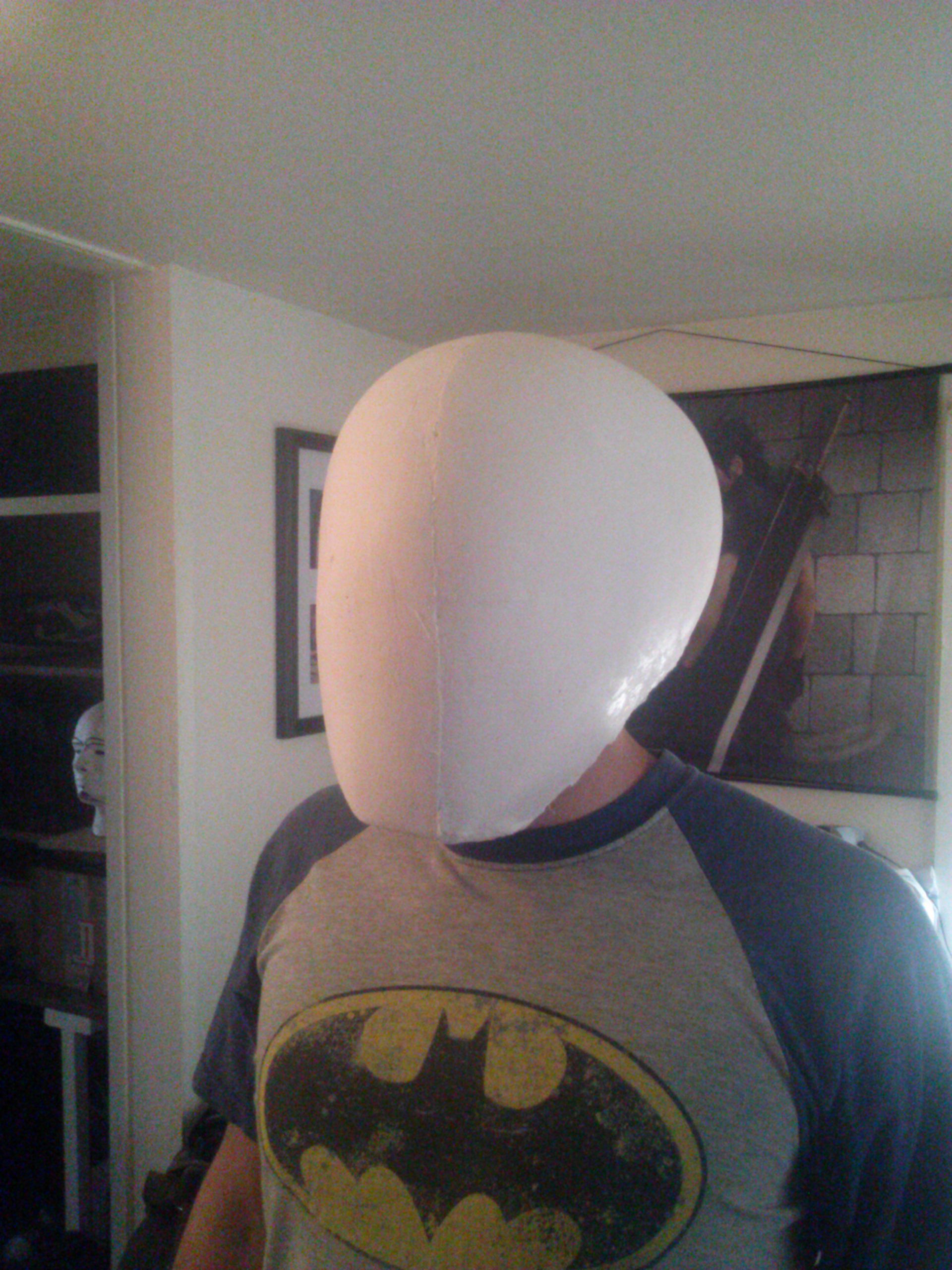 Base Helmet With Raw Plaster Casting