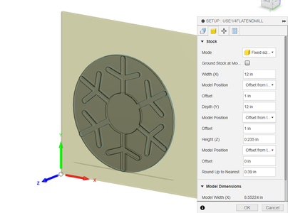 CAM File, Part 1: Setup File
