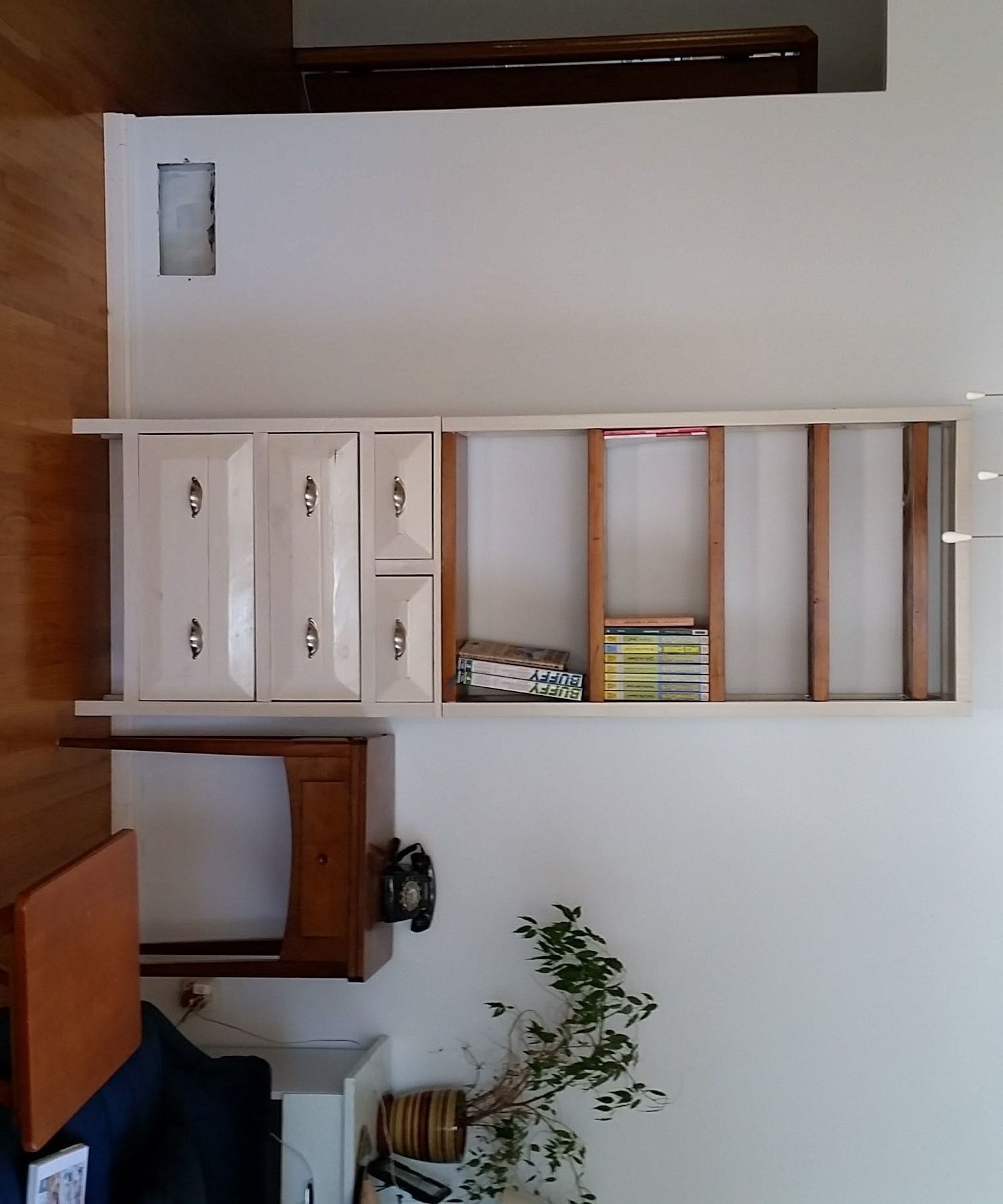 Rustic Tall Wood Bookshelf (with Blunders)