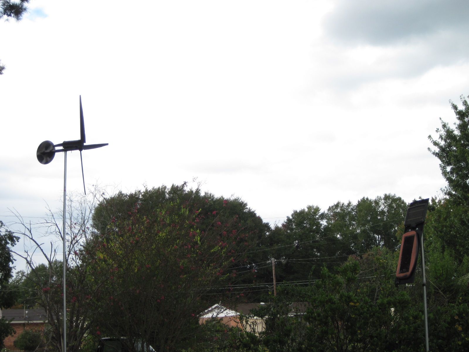 Combining My Small Solar Panels and Wind Generator.