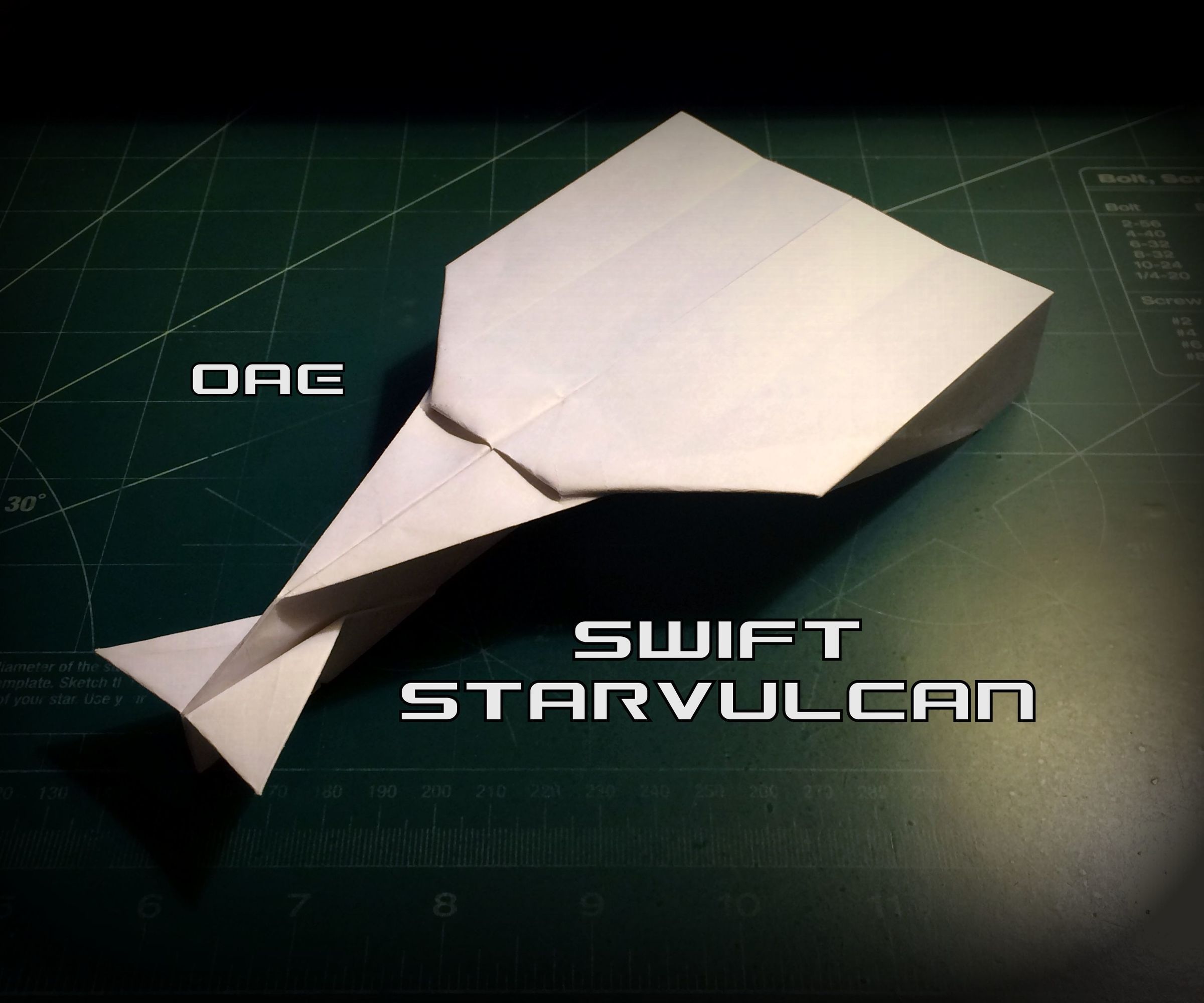 How to Make the Swift StarVulcan Paper Airplane