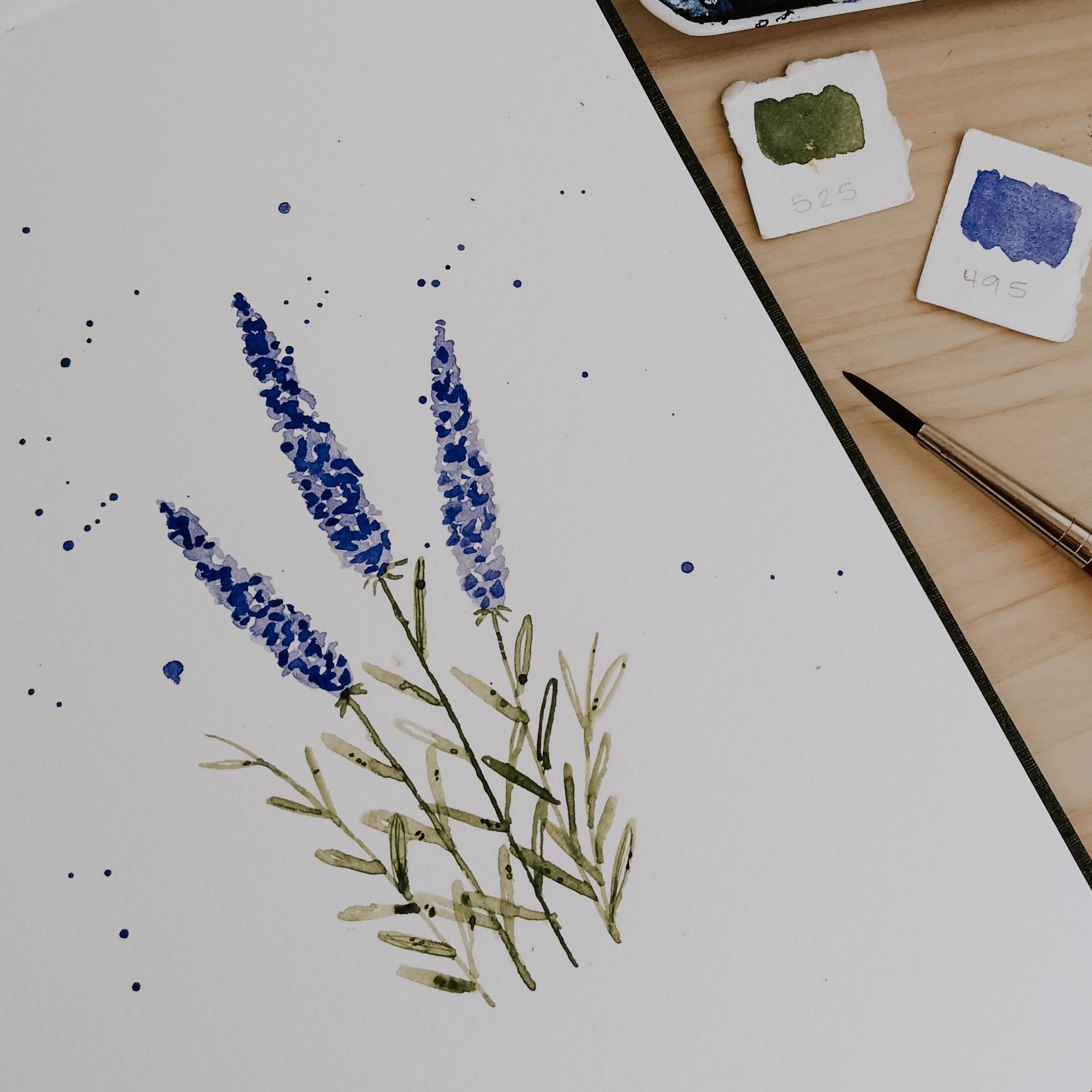How to Paint a Beautiful Watercolor Lavender : 8 Steps (with Pictures) -  Instructables