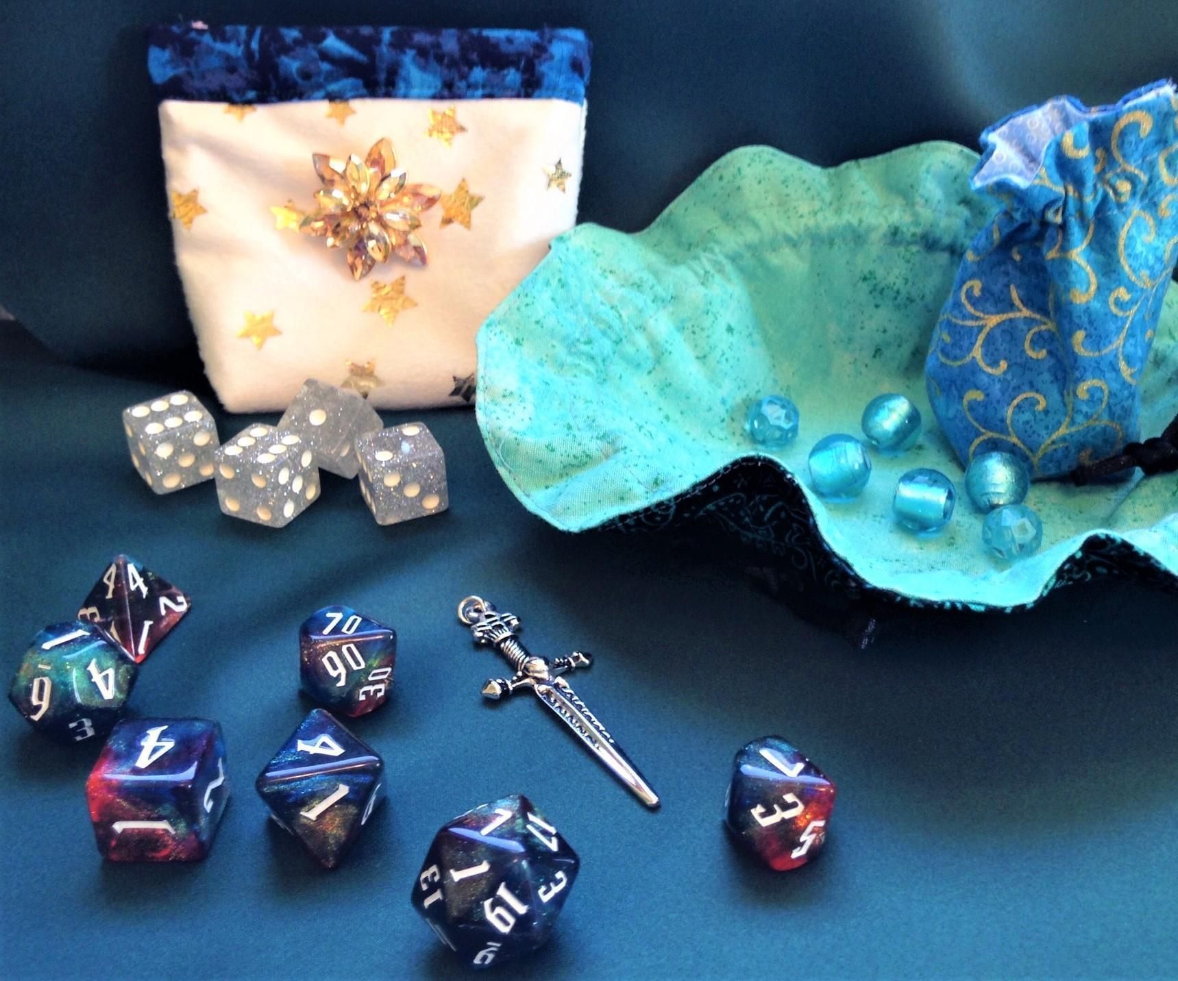 Three Different Dice Bags