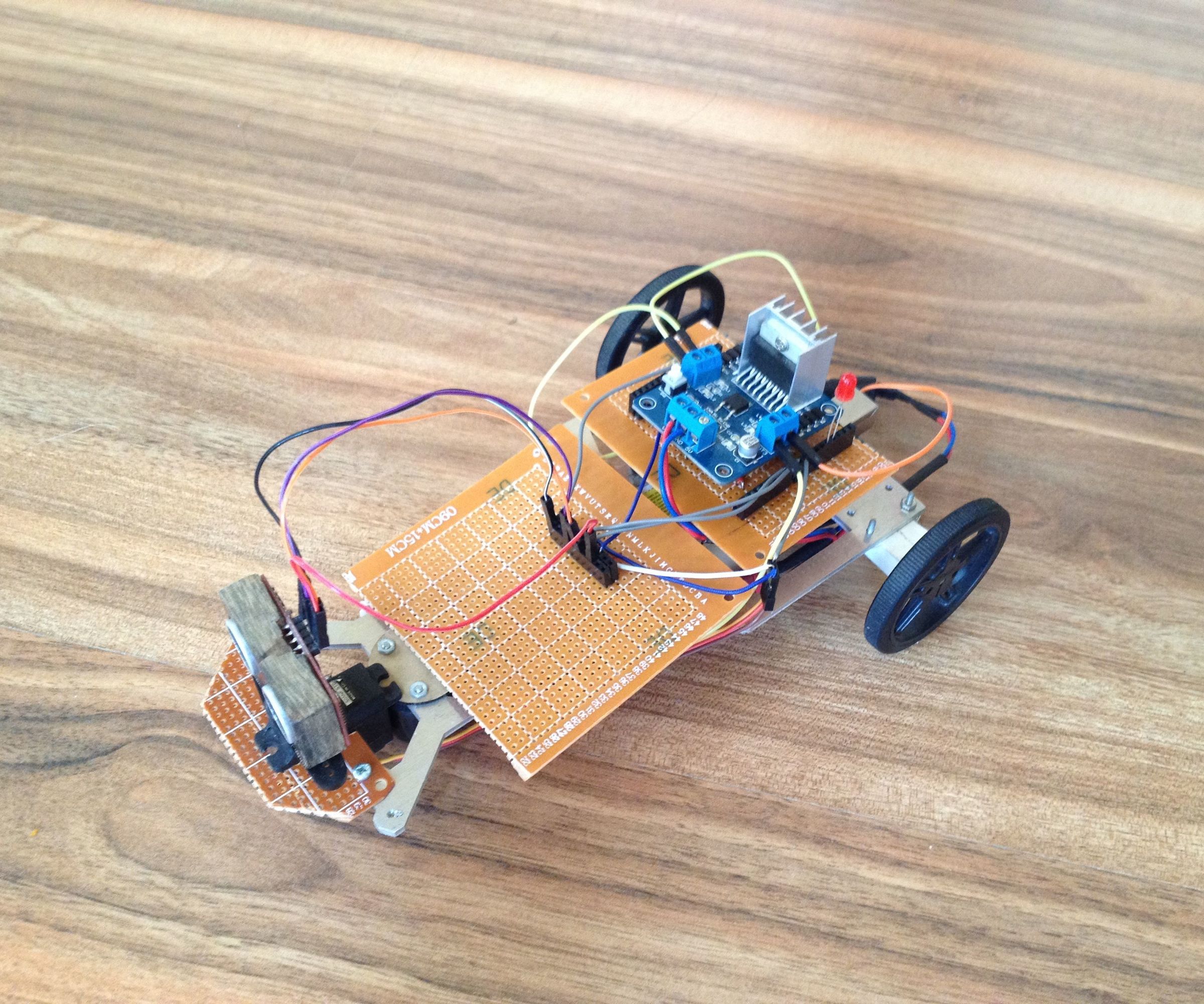 Obsatcle Avoidance Vehicle Using ATmega328P Microcontroller (Arduino)