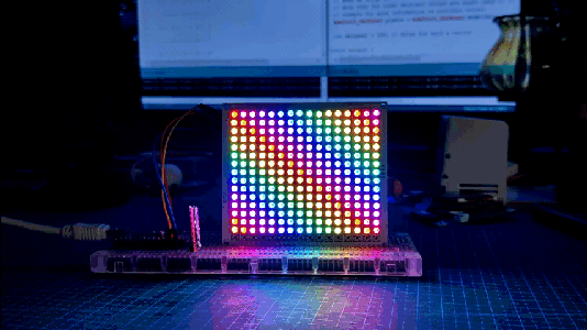 Custom 16x16 WS2812 Mini Matrix Project
