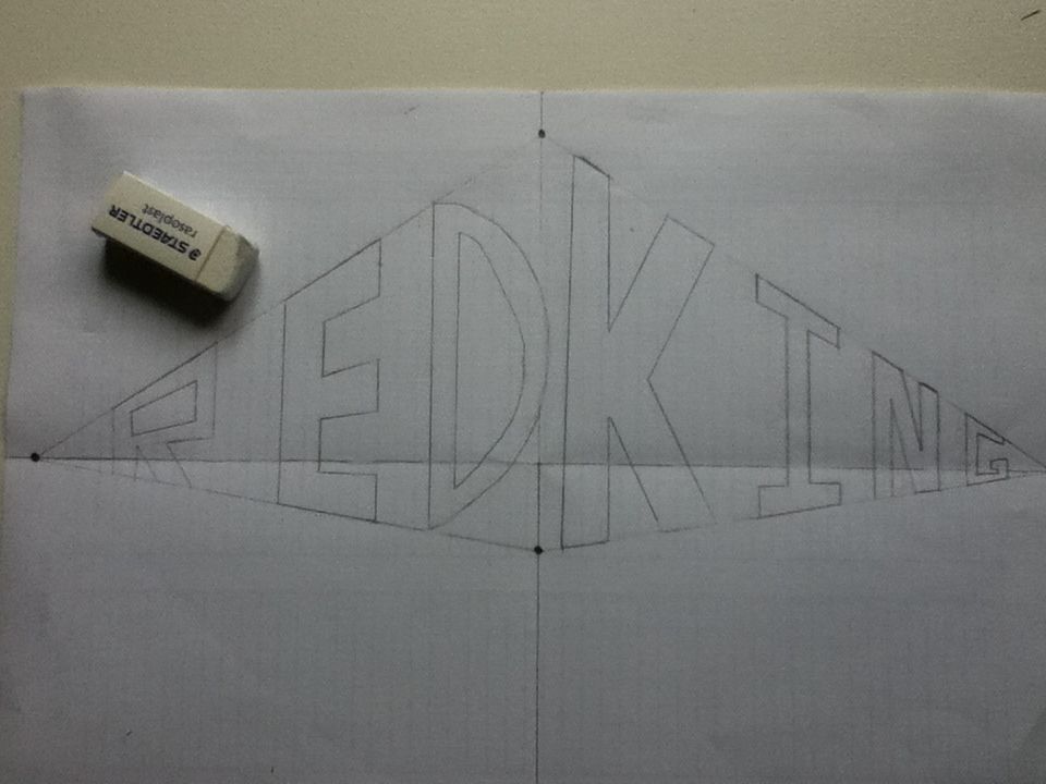 Two Point Names 2 Point Perspective Name Drawing