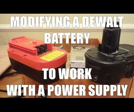 Adapt Tool Batteries to Work With Power Supply and Have a Dual System