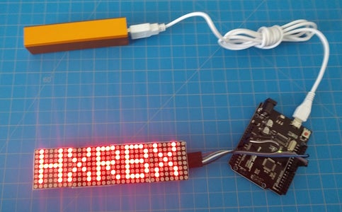 FC-16 LED Matrix - Scrolling Text