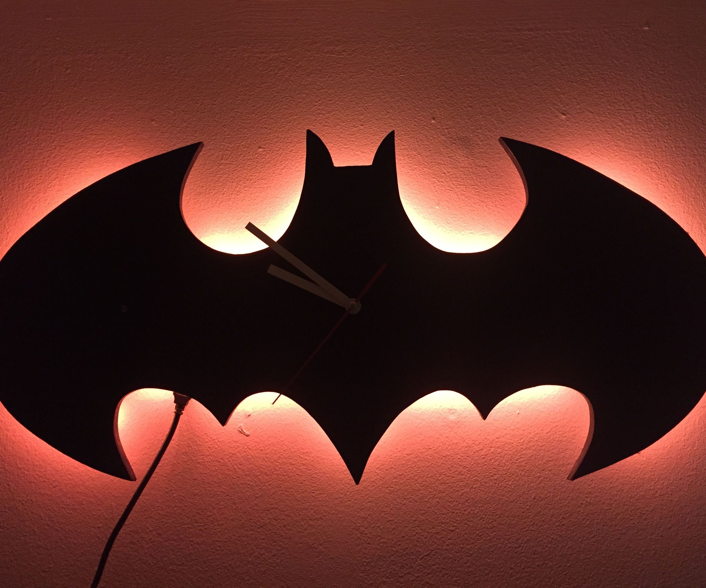 Batman LED Nightlight & Clock (Arduino)