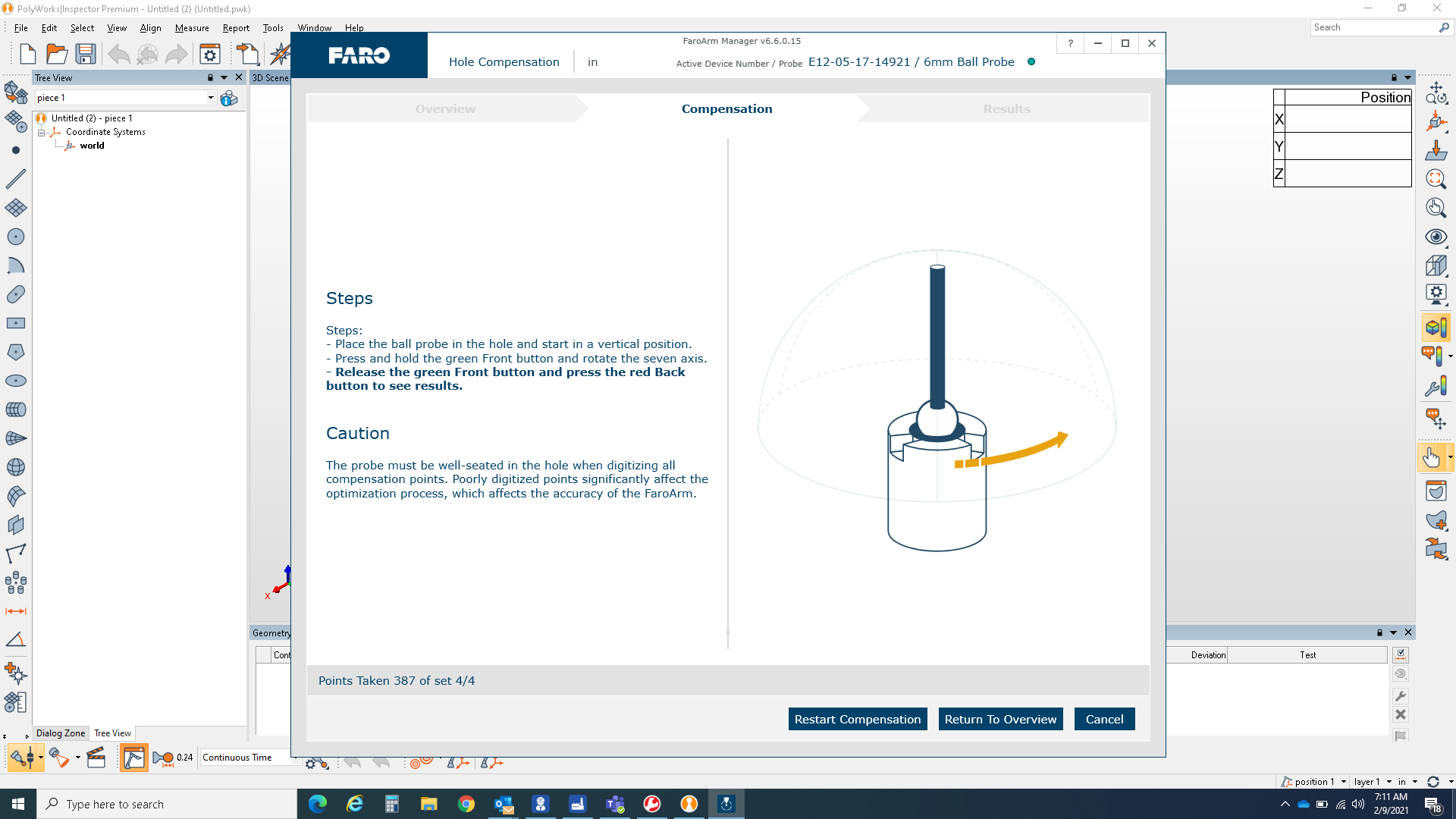 FARO Edge Arm Probe Calibration 11 Steps Instructables