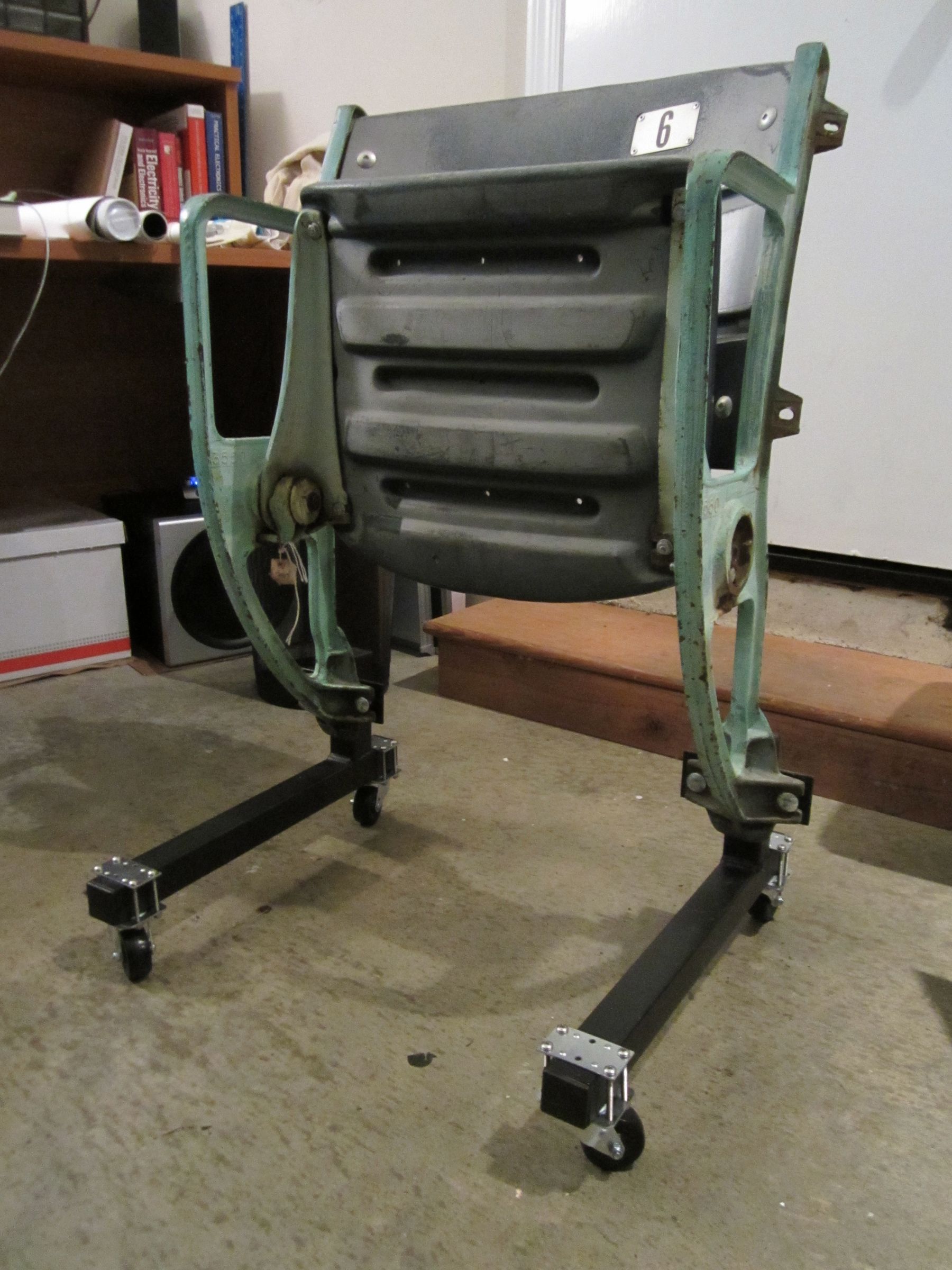 Adding Wheels to Old Wrigley Field Seat