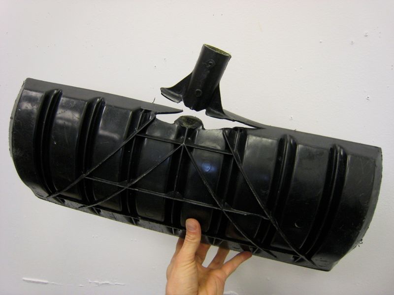 Broken snow shovel scoop replacement