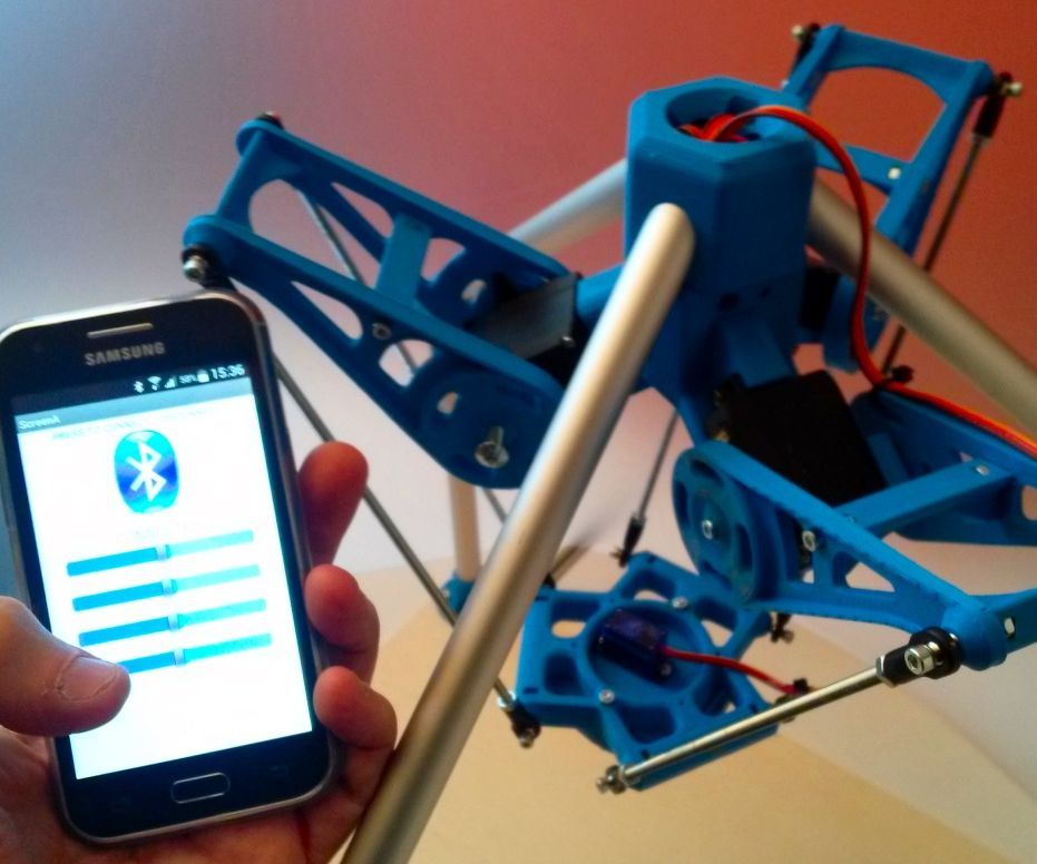 Android APP to Control a 3DPrinted Robot