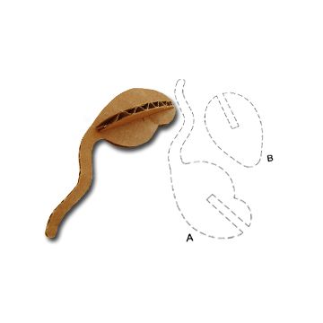 Practically Free Cat Toy: Cardboard Mouse