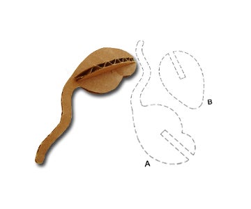 Practically Free Cat Toy: Cardboard Mouse