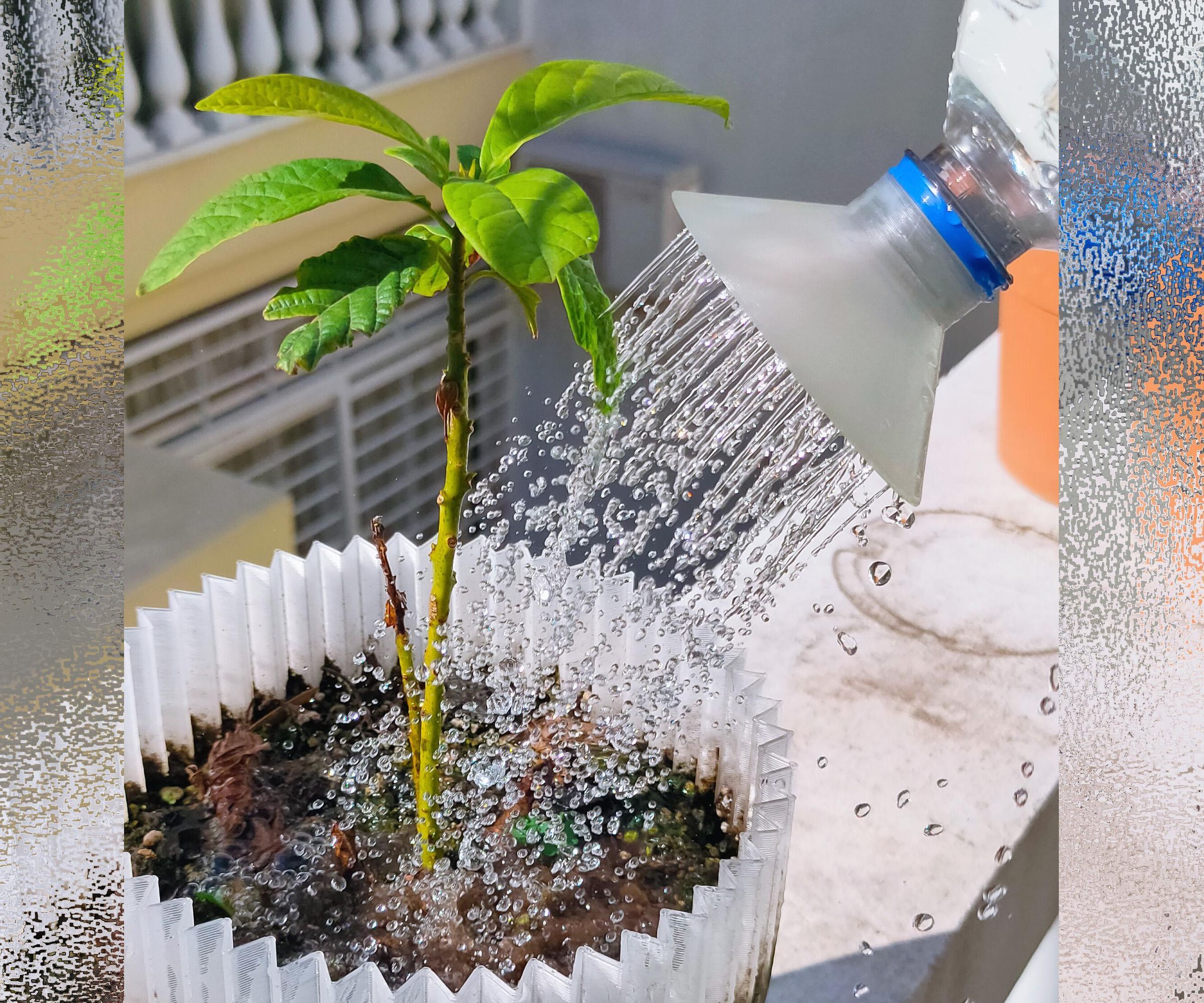 Garden Watering Spout for Bottles Using Tinkercad