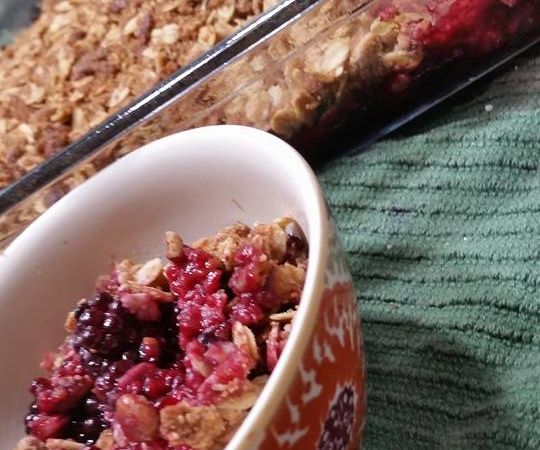 Extra Crispy Blackberry Crisp