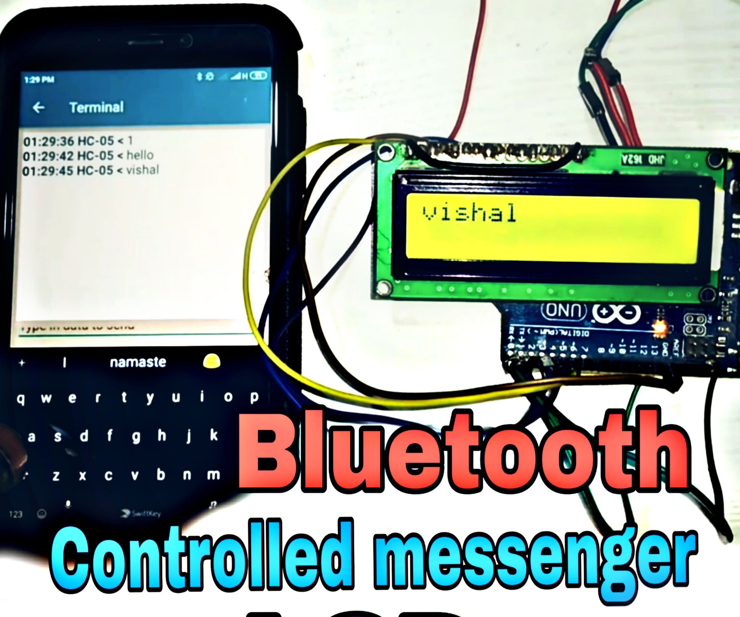 Bluetooth Controlled Messenger LCD || 16x2 LCD || Hc05 || Simple || Wireless Notice Board