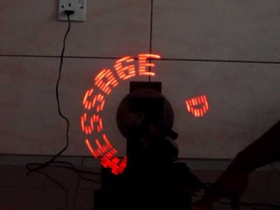 Persistence of Vision LED Display : 5 Steps Circuit Diagram