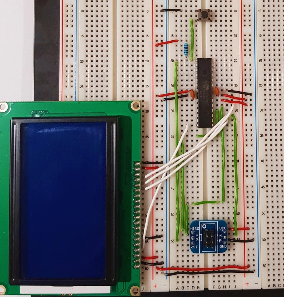 ST7920 LCD With ATmega328 in Atmel Studio Using SPI and the U8g2