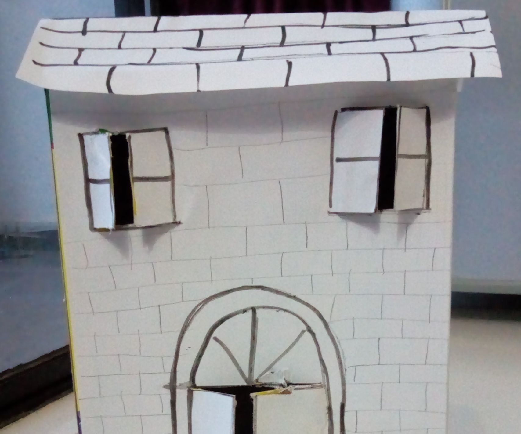 Toy House From Waste Cereal Box