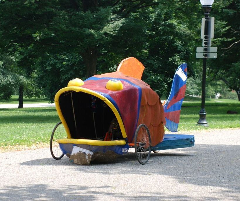 Three Wheel Bike Kinetic Sculpture