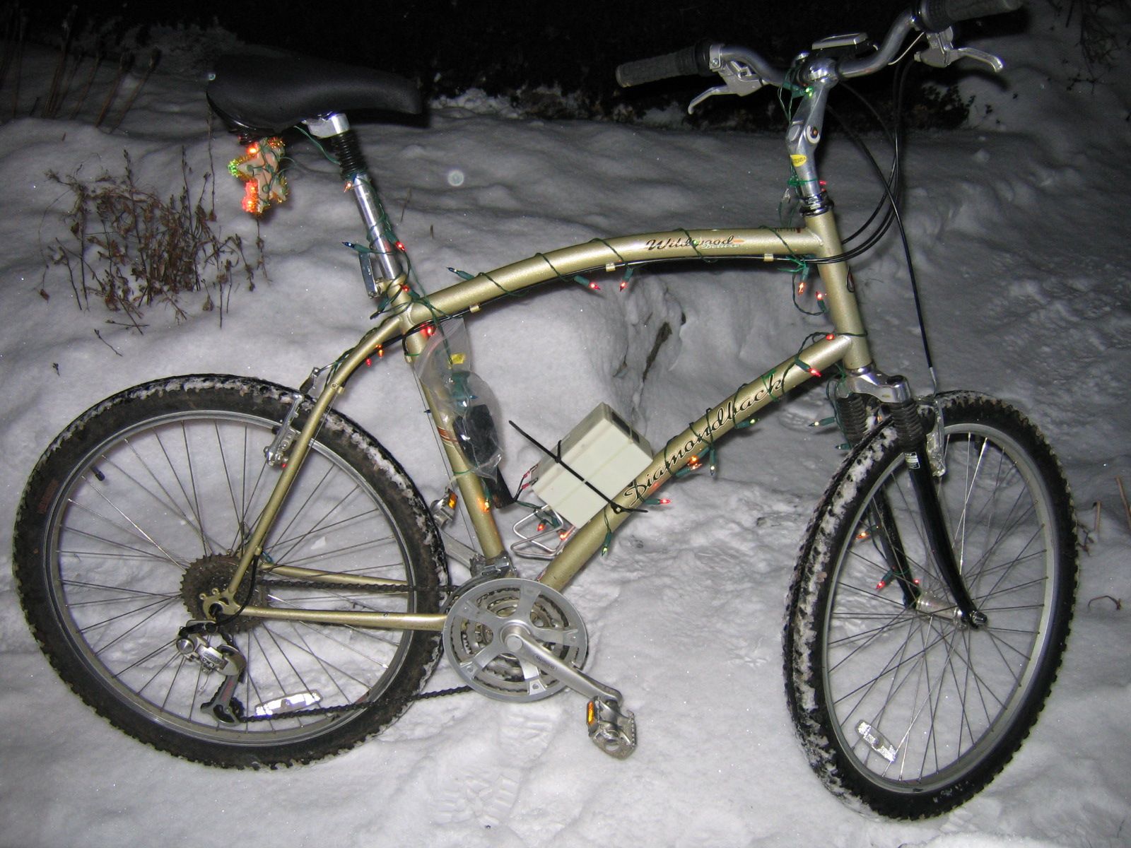 The Holiday Bicycle How to Run Christmas Lights on Your Bike 5 Steps