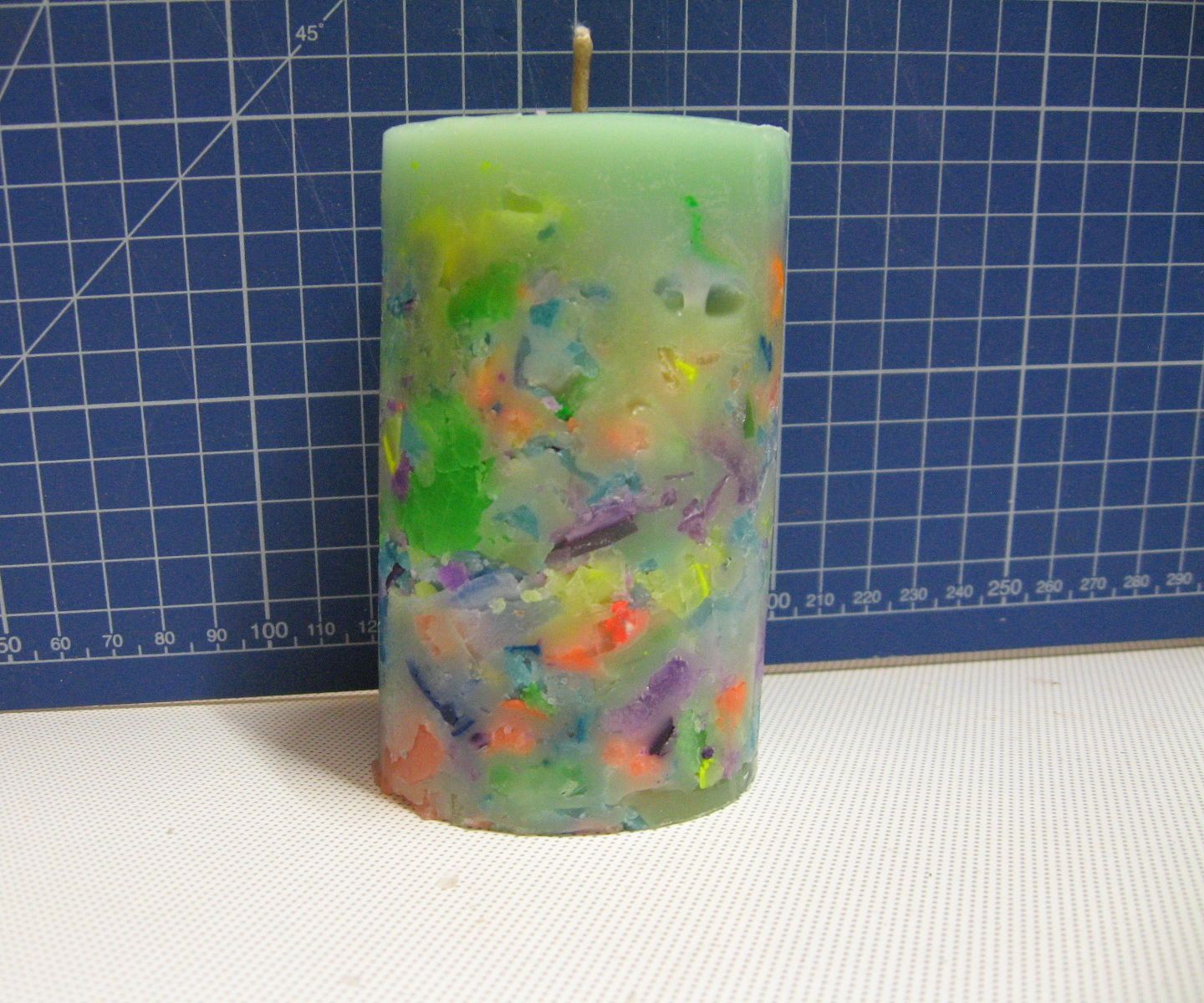 Chunk Candle From Left-over Wax