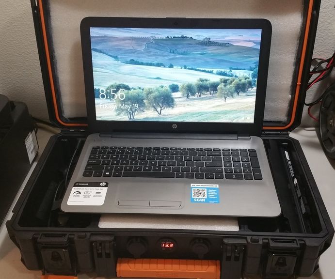 Portable Powered Laptop Case