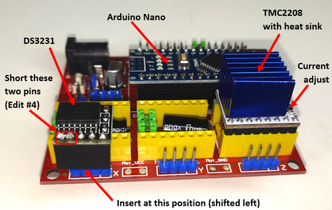 Modify DS3231 and Insert Components