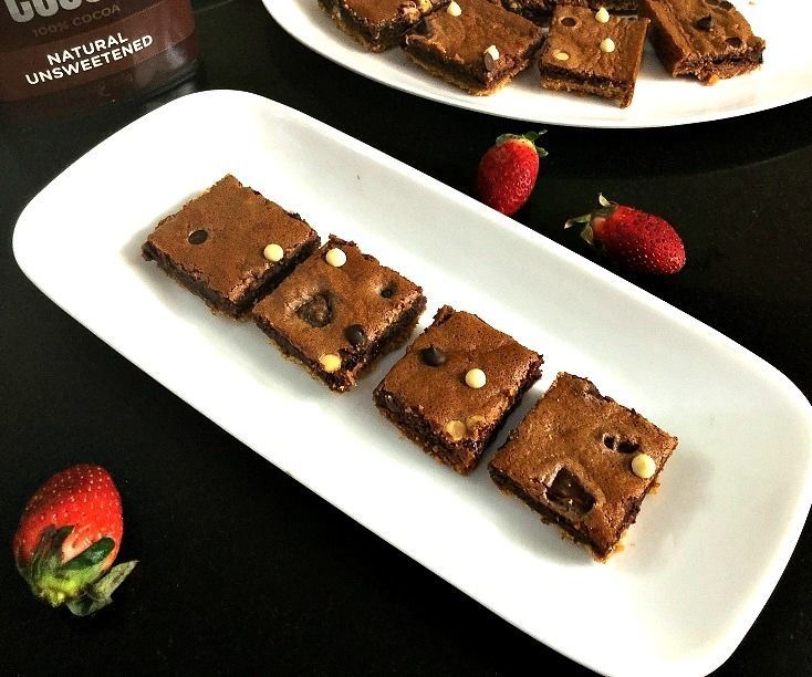Double Chocolate Brownies With Crust