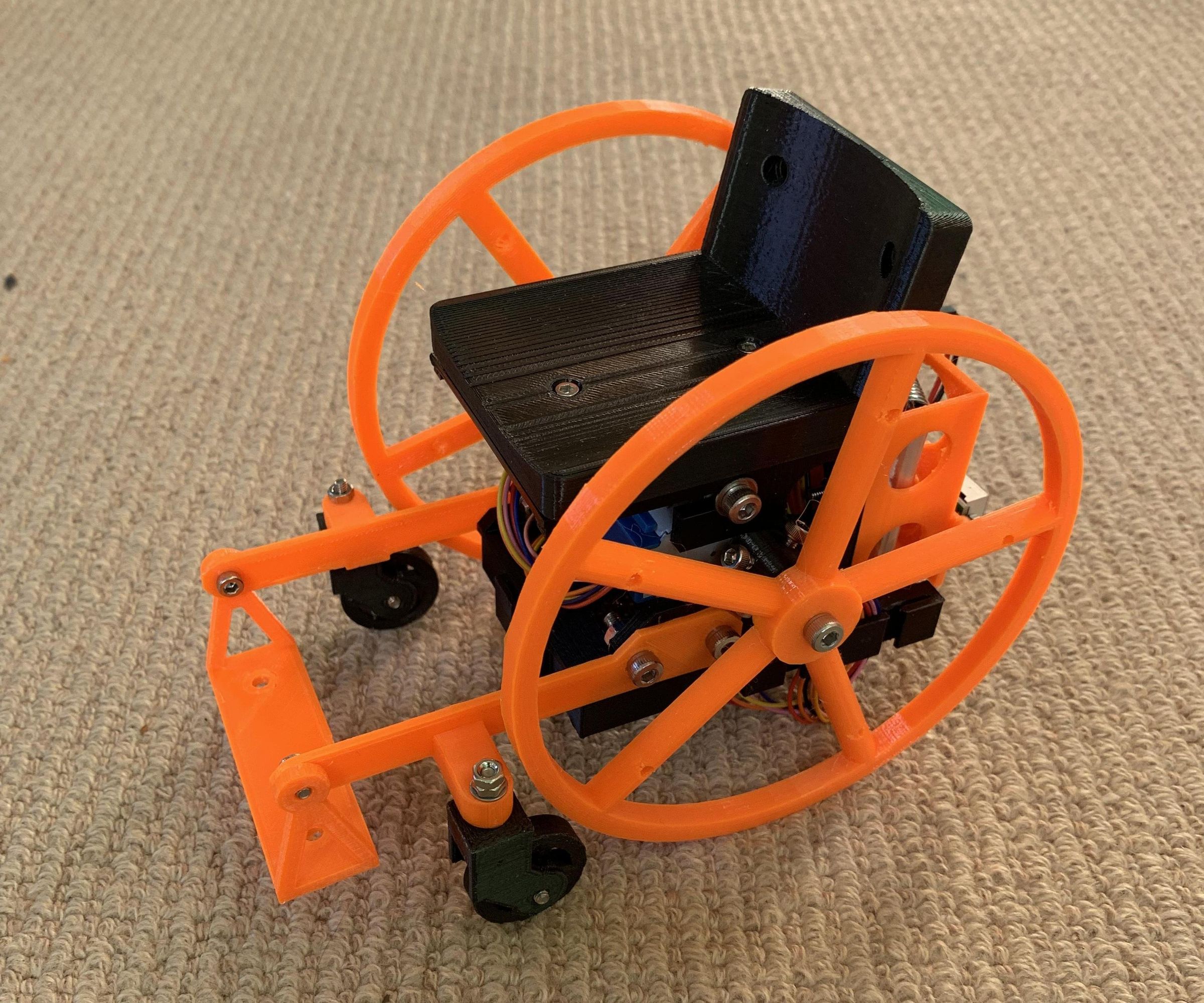 Model Wheelchair Robot With Pico Controller Using PIO Stepper Driver