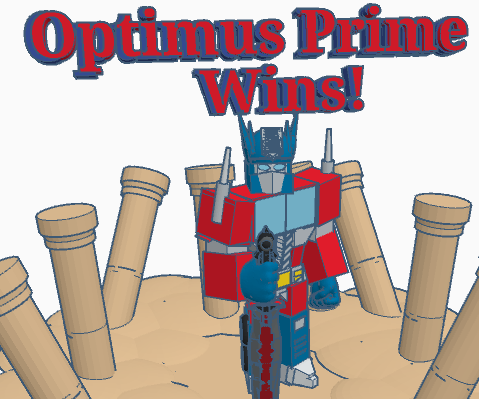 Optimus Prime - an Awesome Victory for Our Hero (Scene)