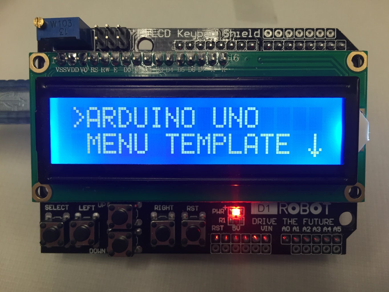 Arduino Uno Menu Template : 3 Steps - Instructables