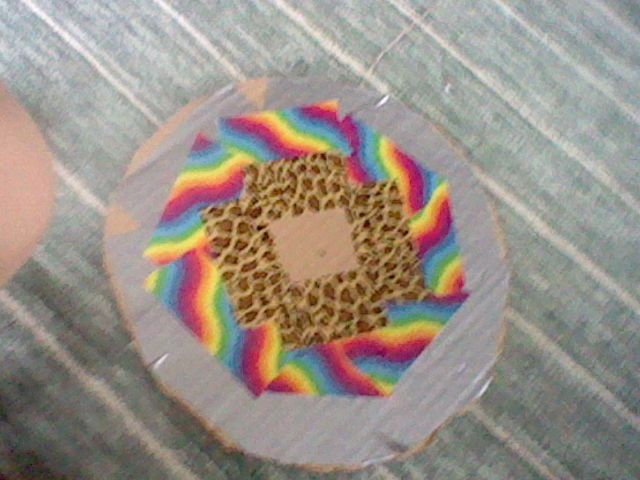 Duck Tape and Cardbord Frisbie