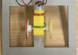 Attaching Back Wheels to Chassis 