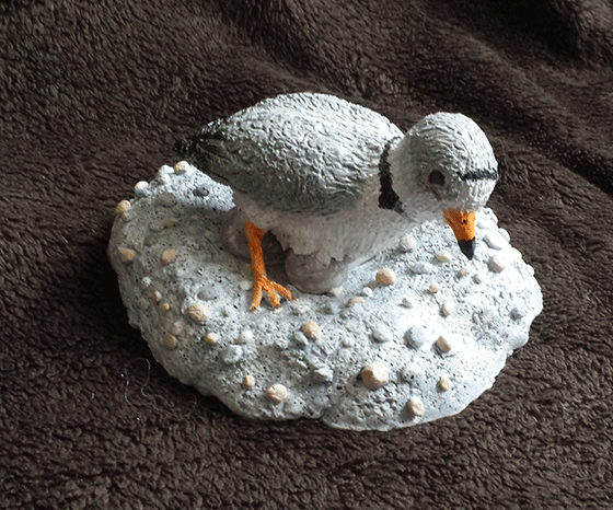 Ceramic Sculpt: Nesting Plover