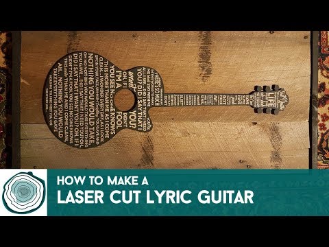 Laser Etched Lyric Guitar
