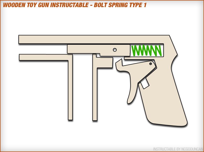 Make a Toy Wood Gun That Shoots 9mm Brass Casings : 10 Steps ...
