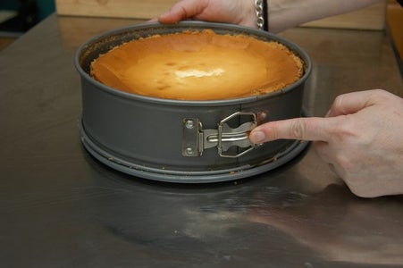 Release the Cake From the Pan and Slice.