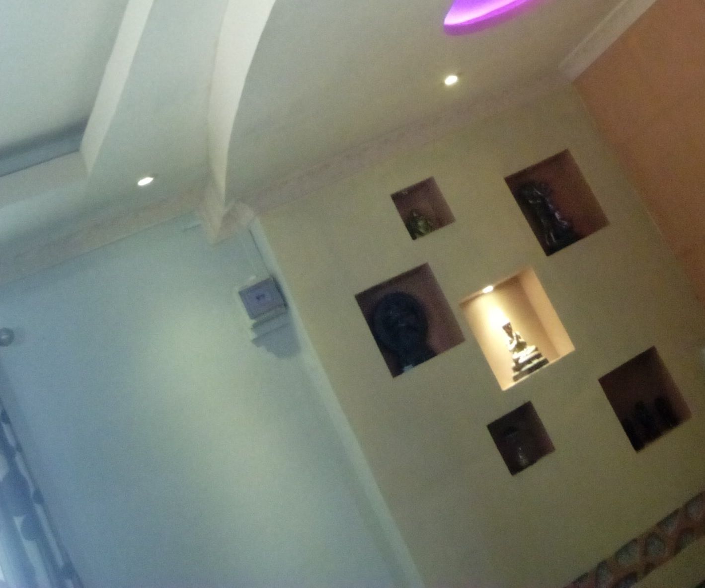 Wall With Built in Shelves