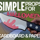 Simple Halloween Props: Cardboard & Paper