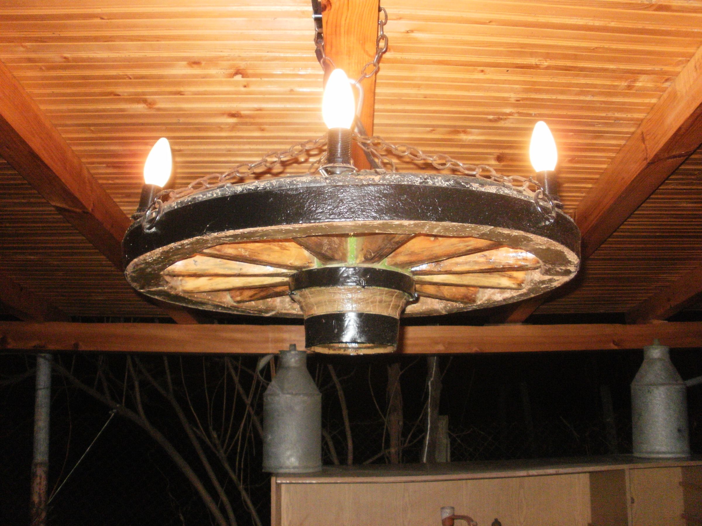 Wagon Wheel Chandelier