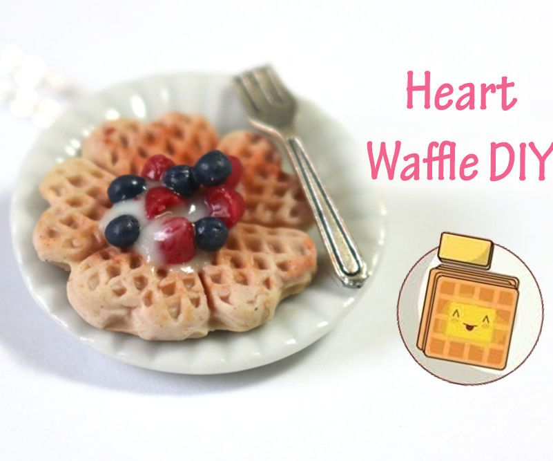 Tutorial: DIY Heart Waffle Necklace - FIMO, Polymer Clay