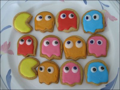 Pacman Sugar Cookies