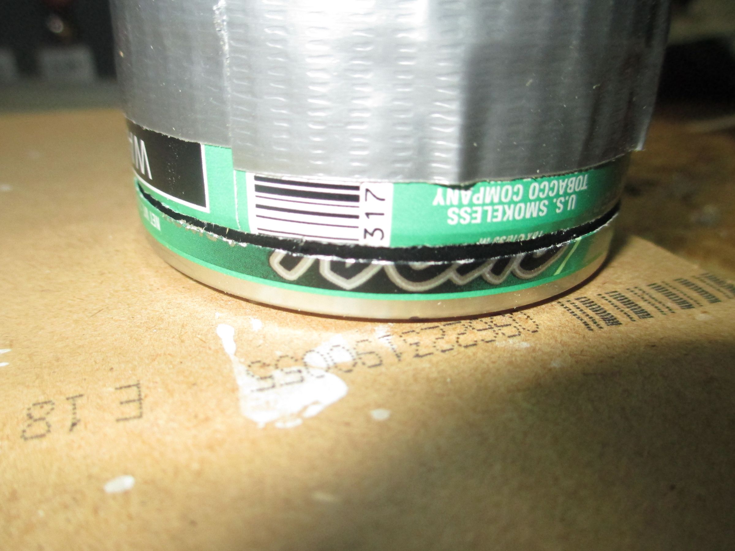 Tobacco Can and Duct Tape Shelf Supports : 12 Steps - Instructables